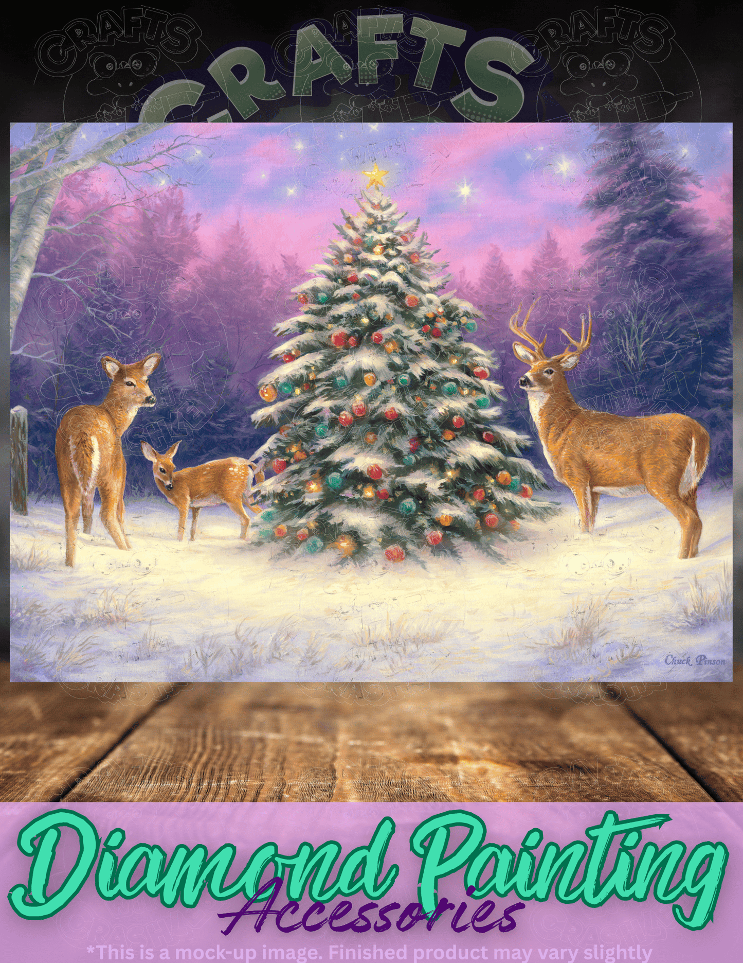 "Christmas Deer" by ©Chuck Pinson Premium Accessories for Diamond Painting