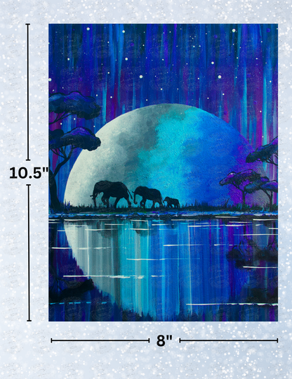 "A Midnight Stroll" by ©Deborah Malcolm Decorative Diamond Painting Release Papers