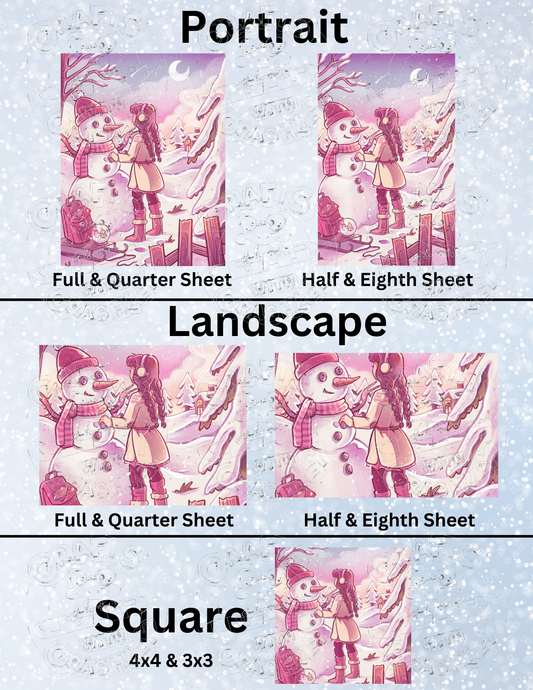 "Snow Globe Wish" by ©Mrs Butter D Premium Decorative Release Papers for Diamond Painting