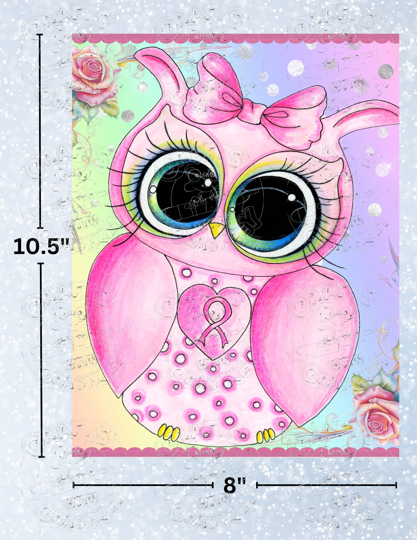 "Owl of Hope" by ©Sherri Baldy Premium Decorative Release Papers for Diamond Painting