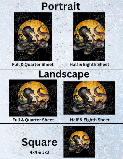 "Riki Tiki" by ©Mandie Manzano Premium Decorative Release Papers for Diamond Painting