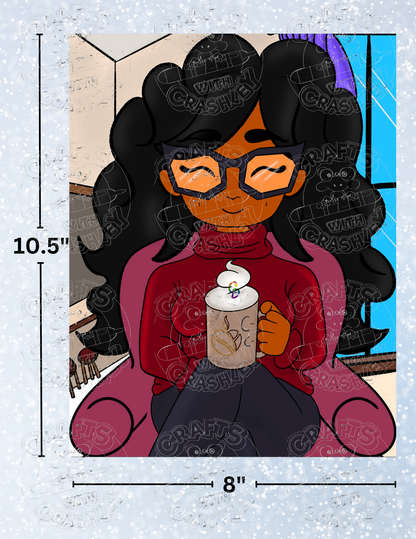 "Cozy Cafe" by Mrs Coffee Decorative Diamond Painting Release Papers