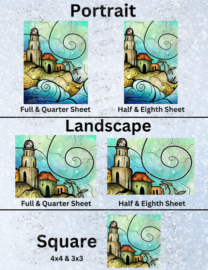 "Morro Castle" by ©Mandie Manzano Premium Decorative Release Papers for Diamond Painting