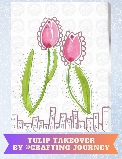 "Tulip Takeover" By Crafting Journey Decorative Diamond Painting Release Papers