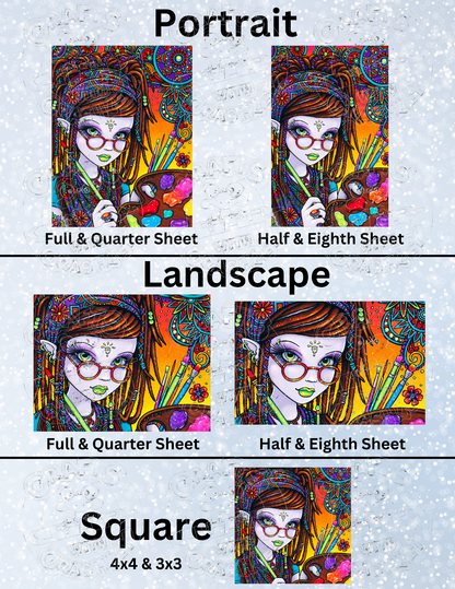 "Dreamer" by ©Myka Jelina Premium Decorative Release Papers for Diamond Painting