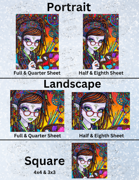 "Dreamer" by ©Myka Jelina Premium Decorative Release Papers for Diamond Painting