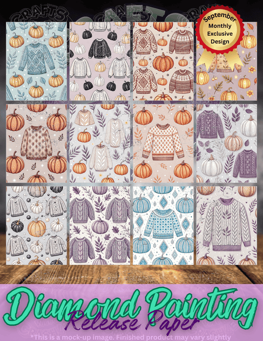 Sweater Weather Combo Pack Premium Release Paper for Diamond Painting