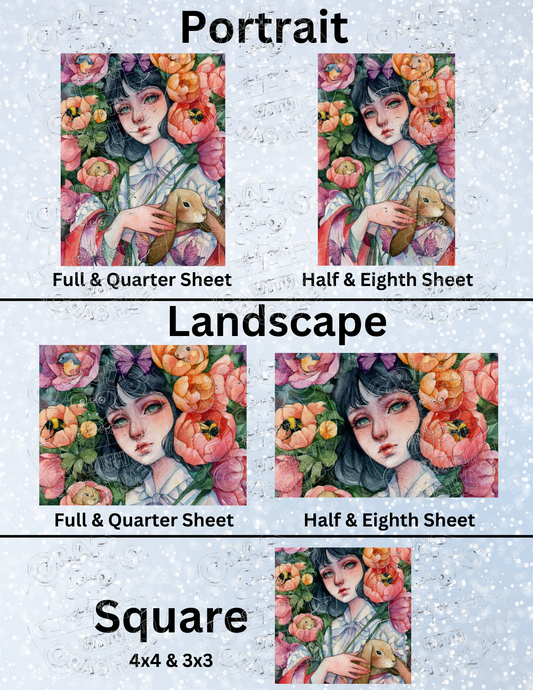 "Garden of Mae" by ©Margaret Morales Premium Decorative Release Papers for Diamond Painting