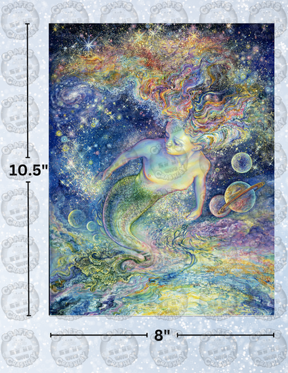 "Space Mermaid" by ©Josephine Wall Decorative Diamond Painting Release Papers