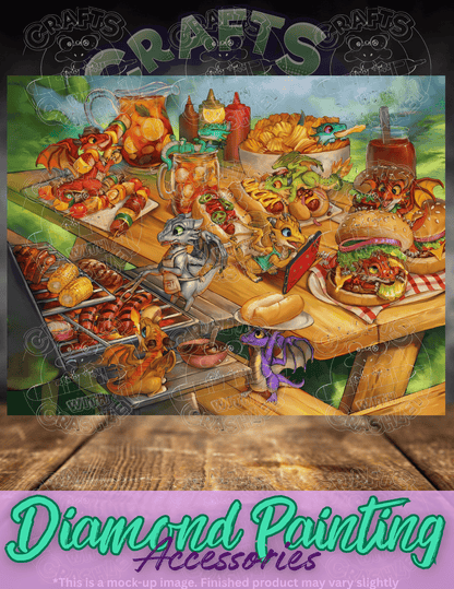 "The Grillers" by ©Christina "SixthLeafClover" Yen Premium Accessories for Diamond Painting