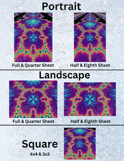 "Psychedelic Plane" by ©Becca Tindol Premium Decorative Release Papers for Diamond Painting