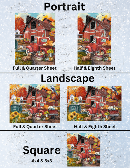 "Farm Sweet Farm" by ©Tom Wood Premium Decorative Release Papers for Diamond Painting