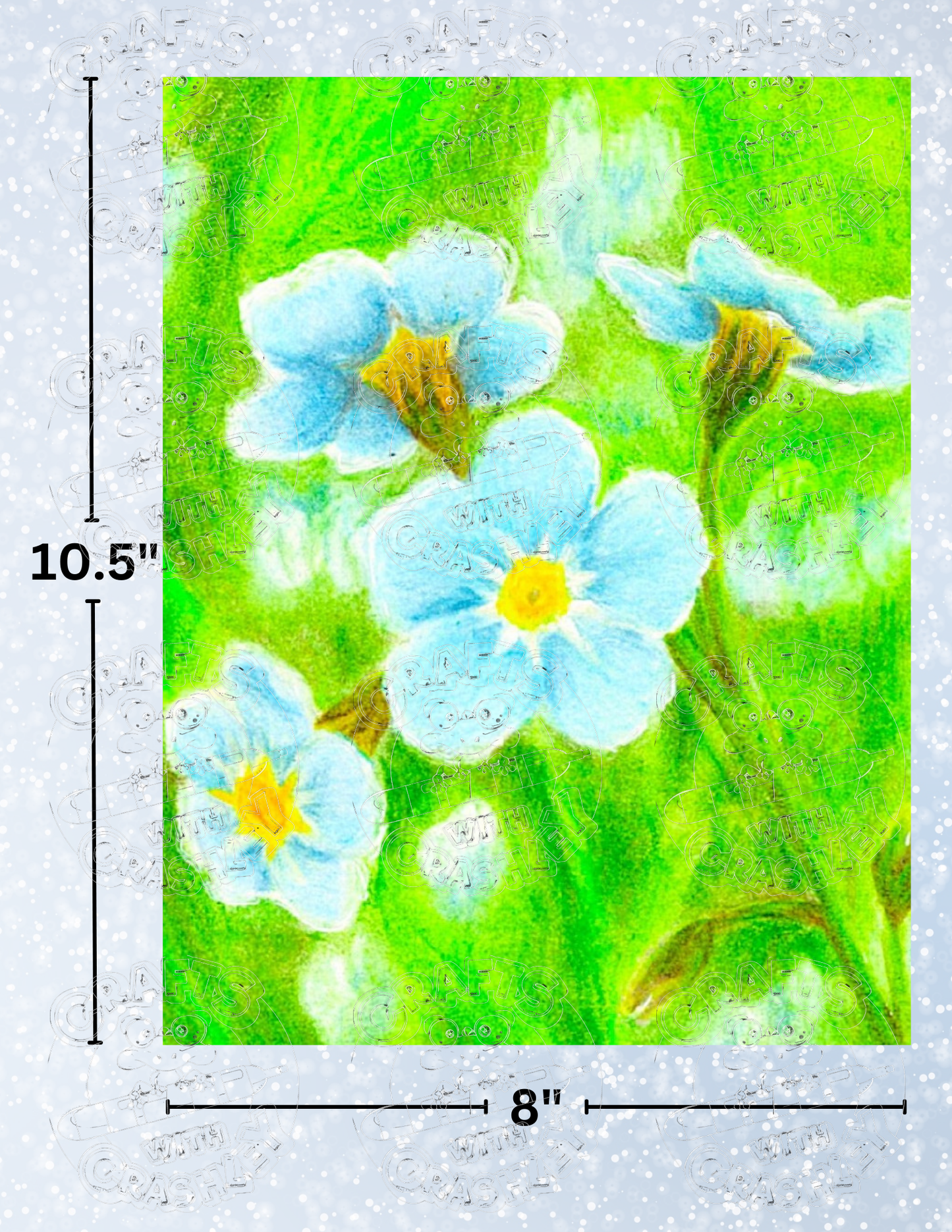 Product Bundle "Nana's Forget-Me-Nots" by ©Courtney Lyons