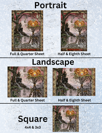 "The Wicked Witch Estate" by ©Cheryl Baker Premium Decorative Release Papers for Diamond Painting