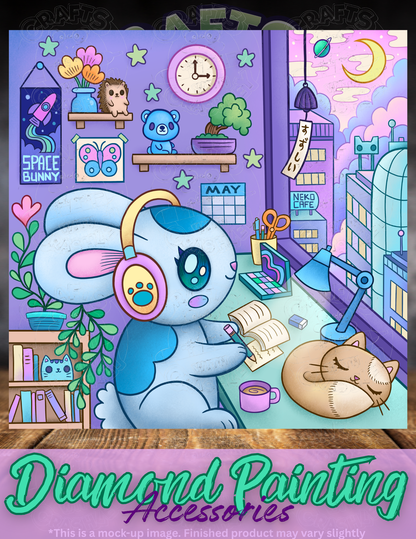 "Home Bunny" by ©Jeremiah Ketner Premium Accessories for Diamond Painting