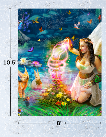 "Cerridwen Fairie Goddess" By ©Anthony Christou Decorative Diamond Painting Release Papers