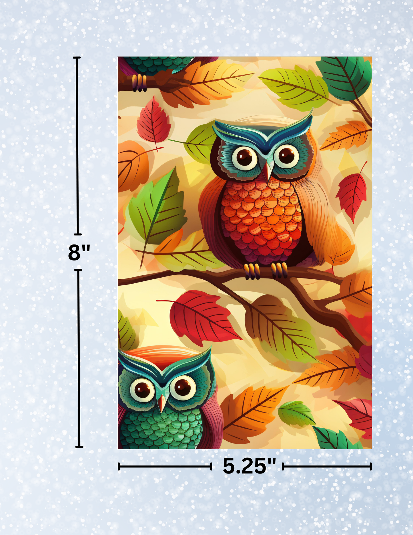 "Autumn Owl" Decorative Diamond Painting Release Papers