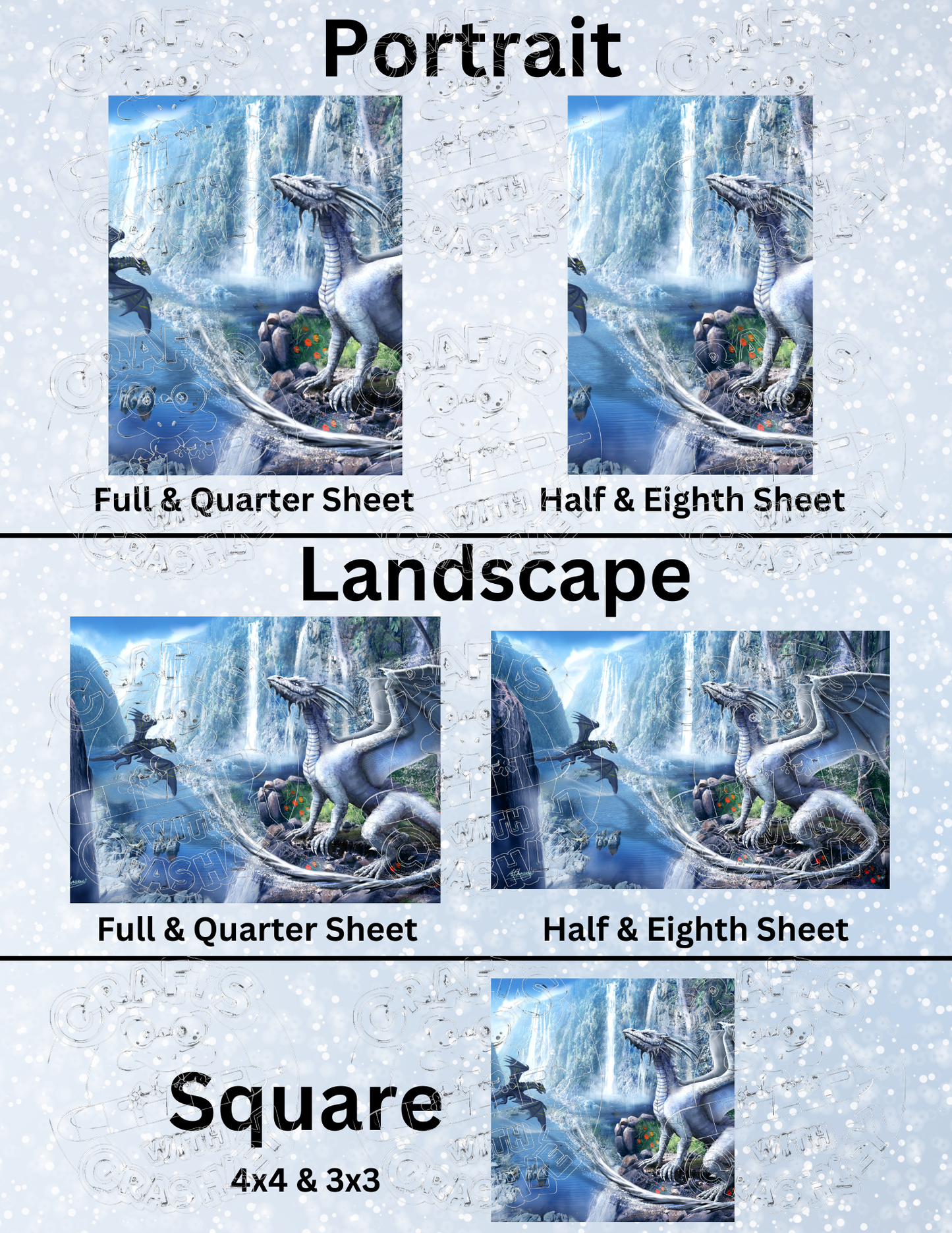 Product Bundle "Waterfall Dragons" by ©Anthony Christou