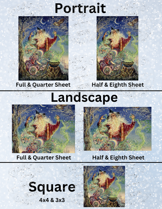 "Merlin's Magic" by ©Josephine Wall Premium Decorative Release Papers for Diamond Painting