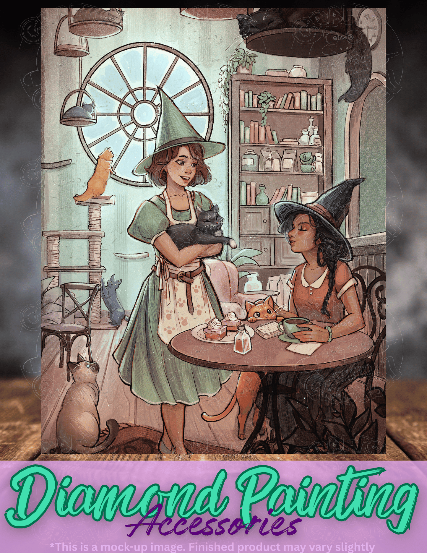 "Cat Cafe" by ©ChrissaBug Premium Accessories for Diamond Painting