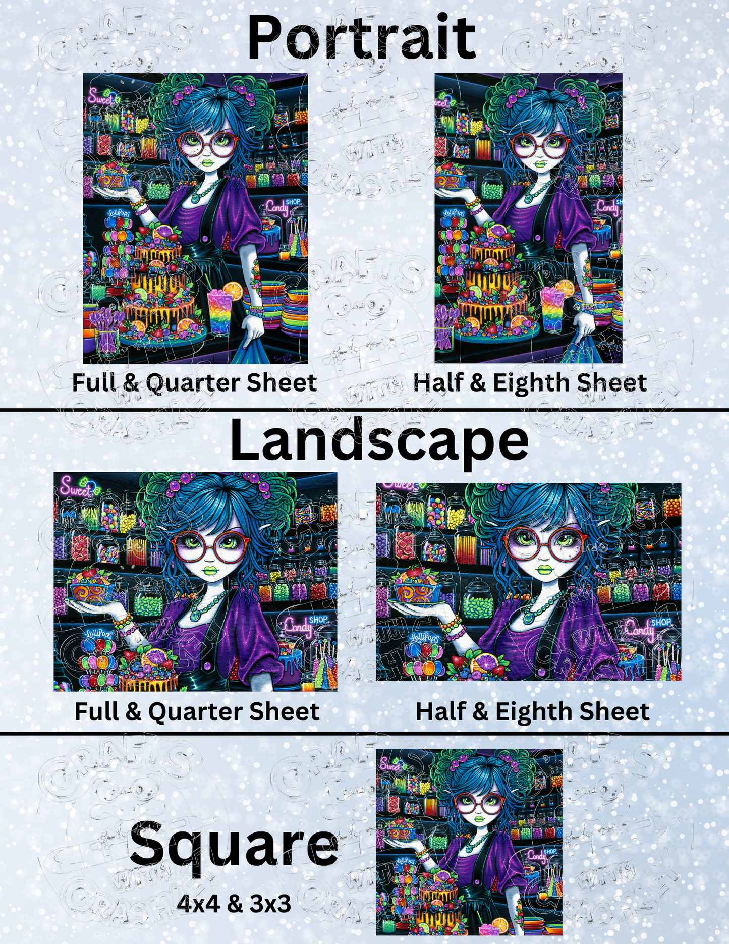 "Sweetiepie" by ©Myka Jelina Premium Decorative Release Papers for Diamond Painting