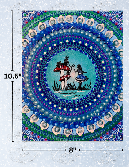 "How Doth the Crocodile" by ©Deborah Malcolm Decorative Diamond Painting Release Papers