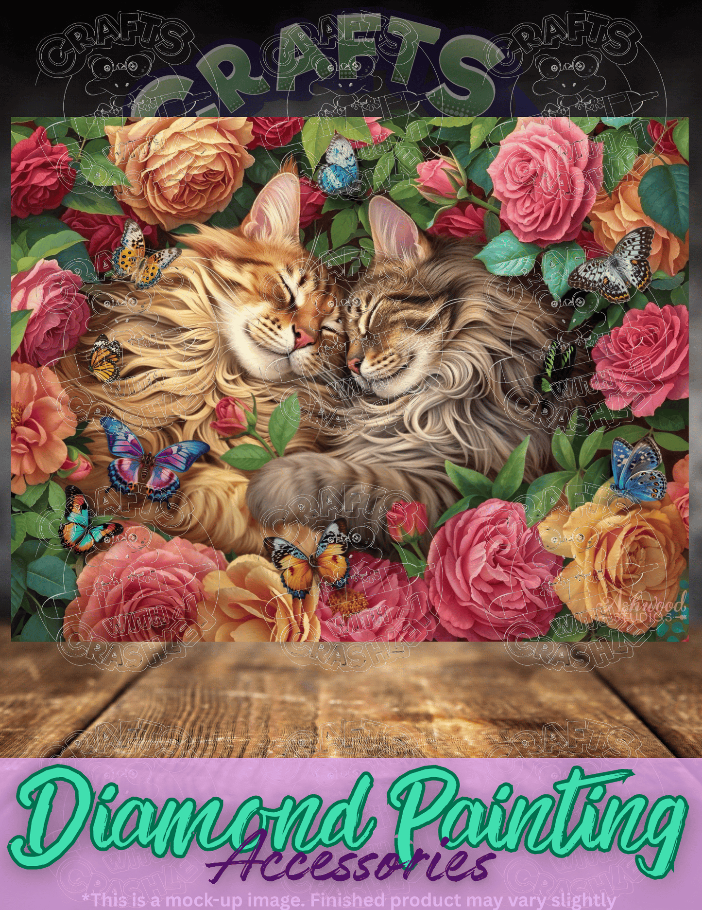 "Cats in Love" by ©Brigid Ashwood Premium Accessories for Diamond Painting