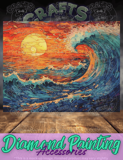 "Ocean Sunset" by ©Peggy Collins Premium Accessories for Diamond Painting