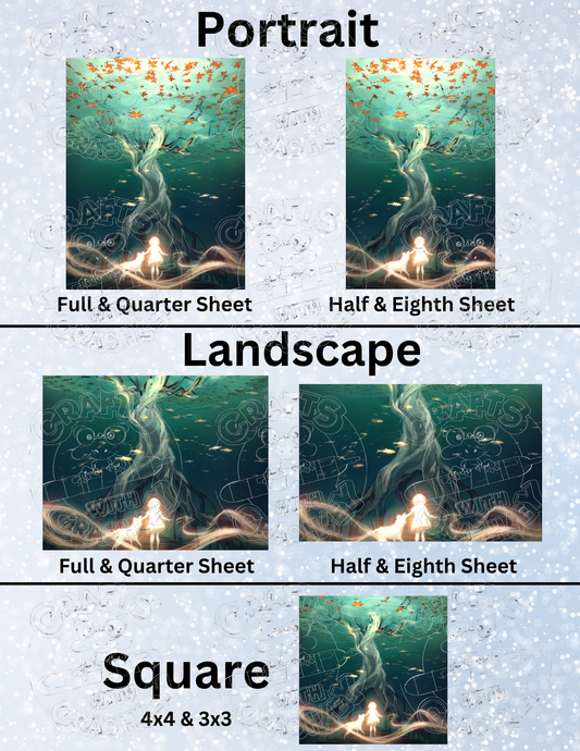 "Over Under" by ©Yuumei Premium Decorative Release Papers for Diamond Painting