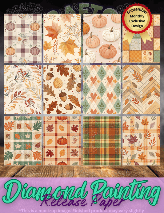 Cozy Fall Combo Pack Premium Release Paper for Diamond Painting