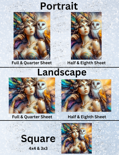 "Athena" by ©Stacy Deal Premium Decorative Release Papers for Diamond Painting