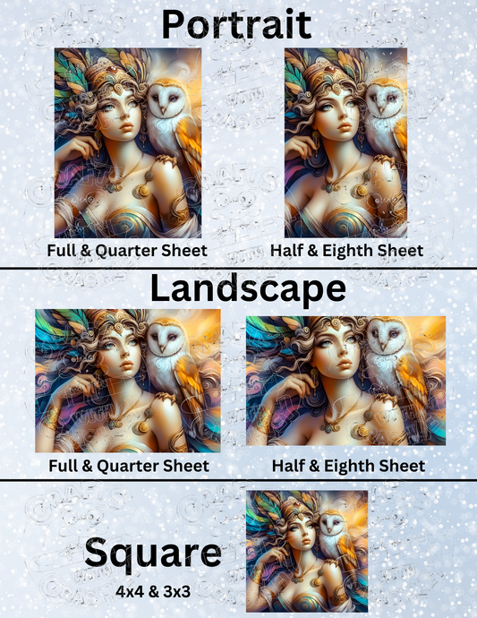 "Athena" by ©Stacy Deal Premium Decorative Release Papers for Diamond Painting