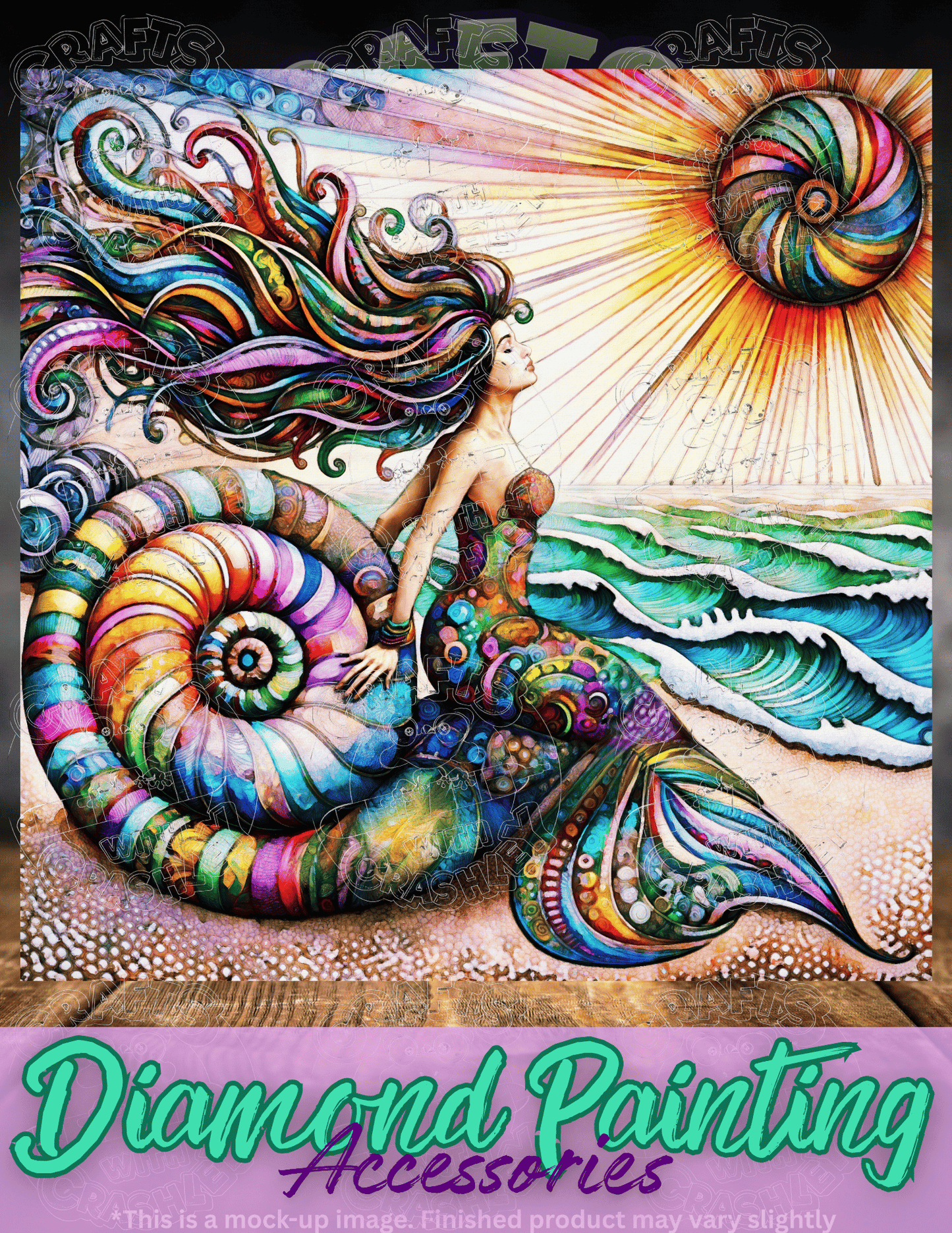 "The Mermaid" by ©Peggy Collins Premium Accessories for Diamond Painting