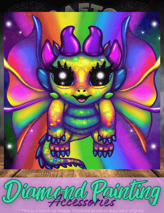 "Rainbow Dragon" by ©Emma Casey Premium Accessories for Diamond Painting