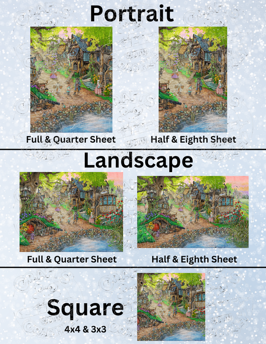 "Pirates Cove" by ©Cheryl Baker Premium Decorative Release Papers for Diamond Painting