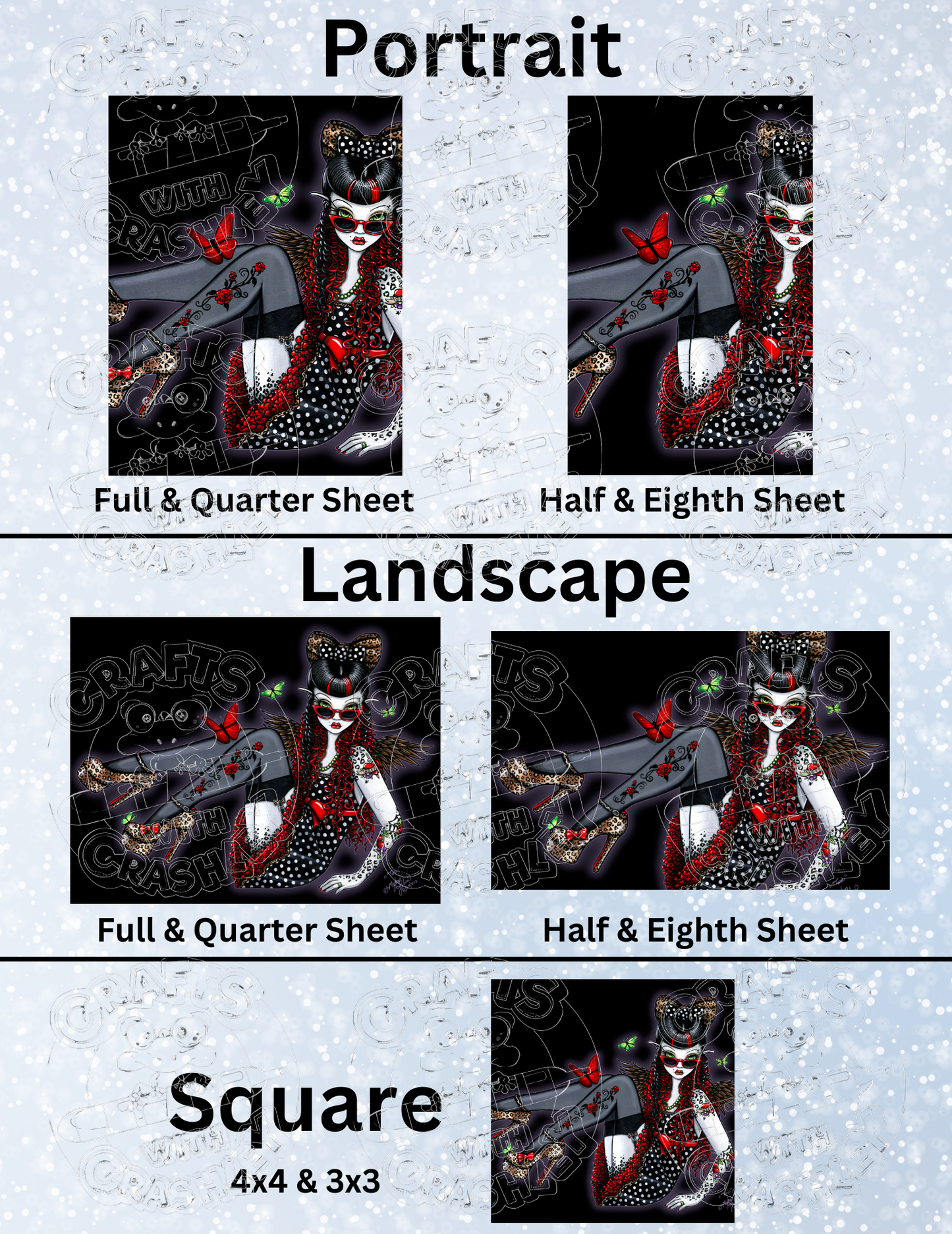 "Toni" by ©Myka Jelina Premium Decorative Release Papers for Diamond Painting