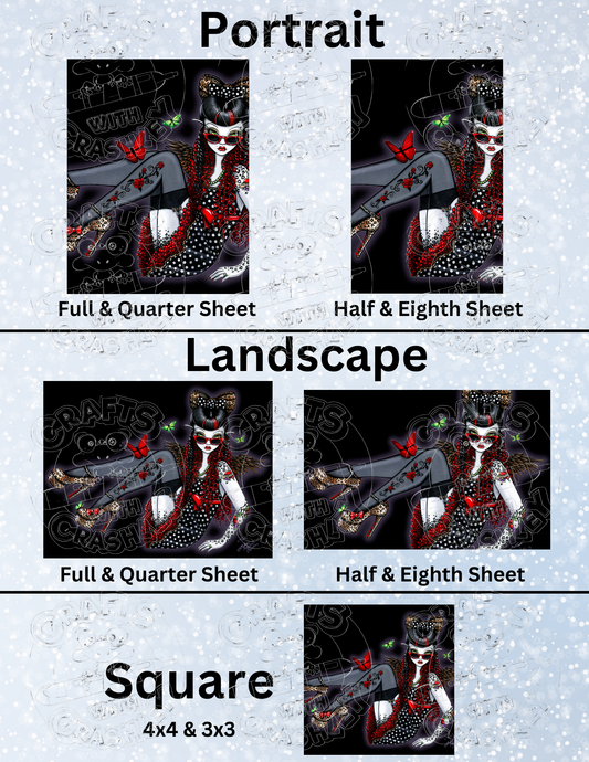 "Toni" by ©Myka Jelina Premium Decorative Release Papers for Diamond Painting