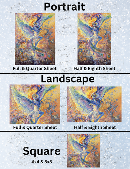 "Blue Bird" by ©Josephine Wall Premium Decorative Release Papers for Diamond Painting