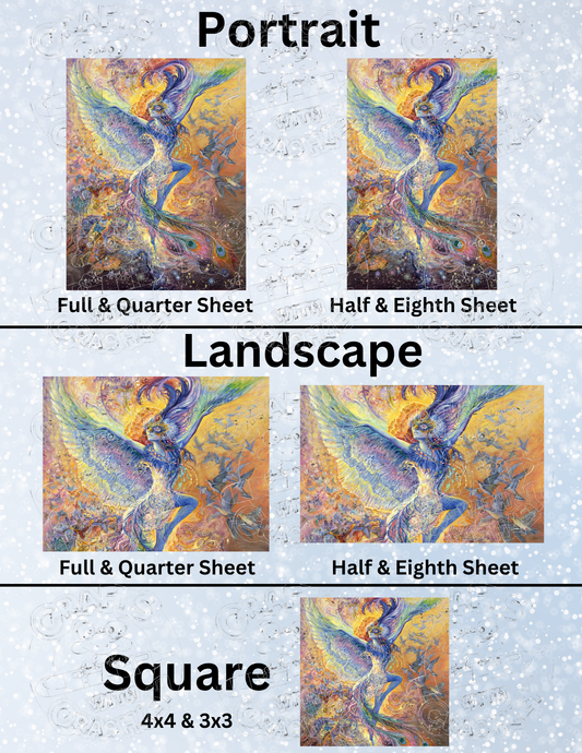 "Blue Bird" by ©Josephine Wall Premium Decorative Release Papers for Diamond Painting