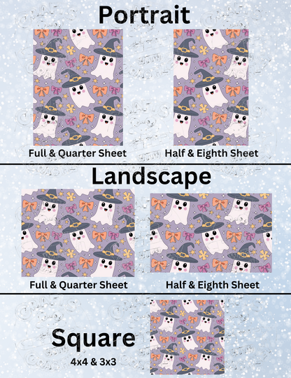 "Ghostly Fun" Premium Decorative Release Papers for Diamond Painting