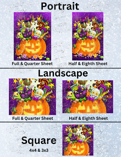 "Pumpkin Patch" by ©Janet Stever Premium Decorative Release Papers for Diamond Painting