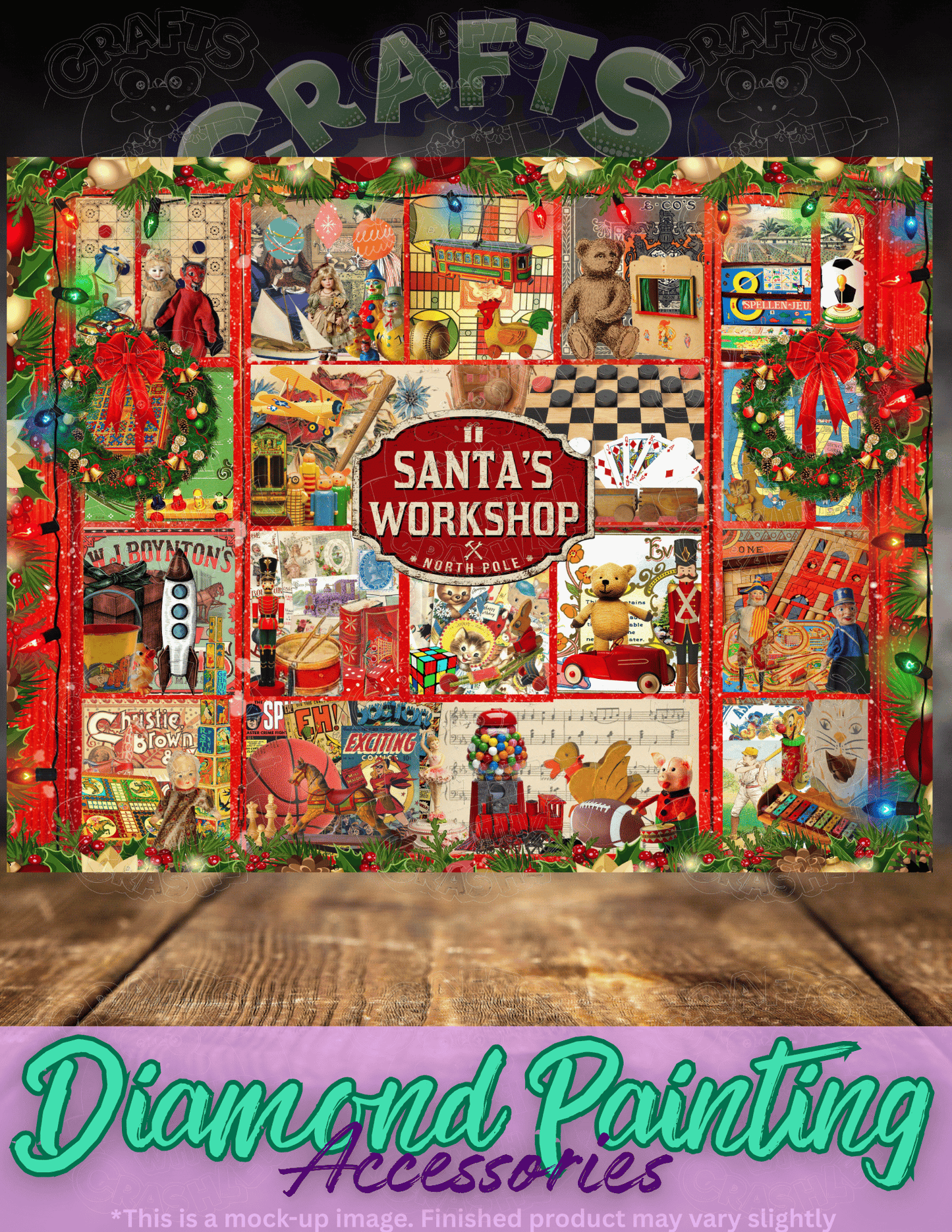 "Santa's Workshop" by ©Catriona Crehan Premium Accessories for Diamond Painting
