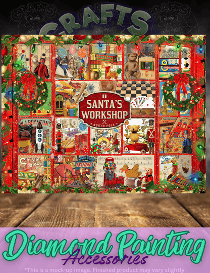 "Santa's Workshop" by ©Catriona Crehan Premium Accessories for Diamond Painting