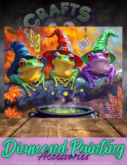 "Froggy Trouble Cauldron" by ©Catriona Crehan Premium Accessories for Diamond Painting