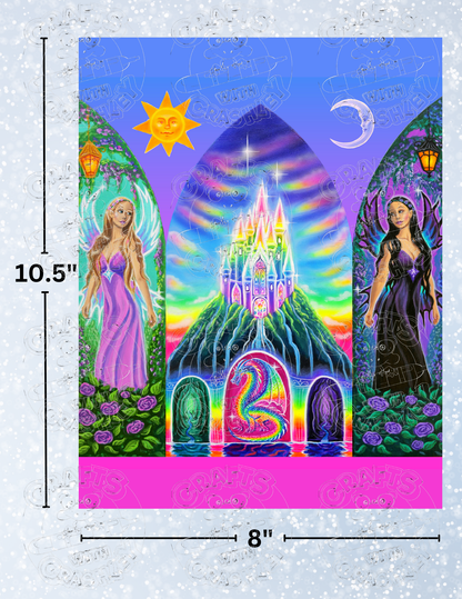 "Windows of Enchantment" by Becca Tindol Decorative Diamond Painting Release Papers