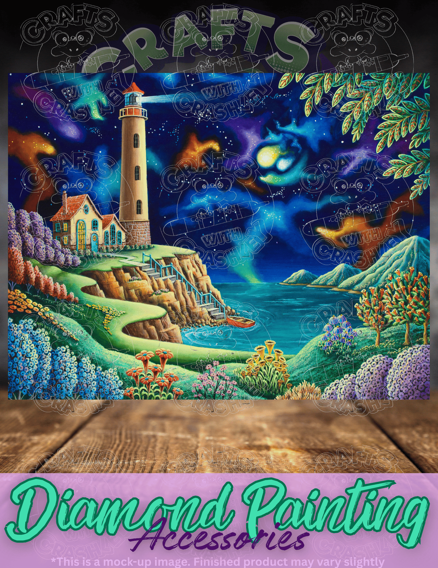 "Night Lights" by ©Andy Russell Premium Accessories for Diamond Painting