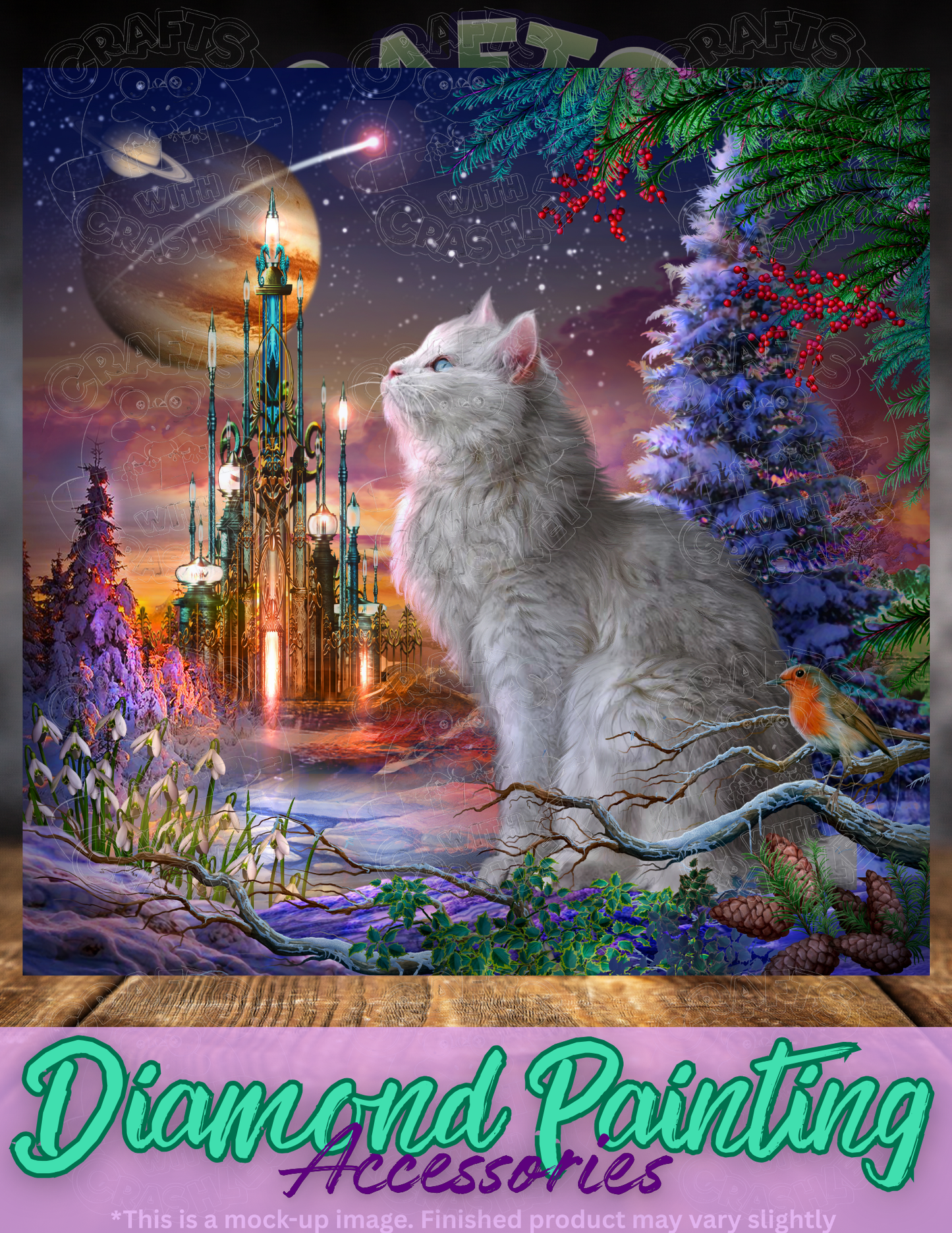 "Winter Cat" by ©Ciro Marchetti Premium Accessories for Diamond Painting