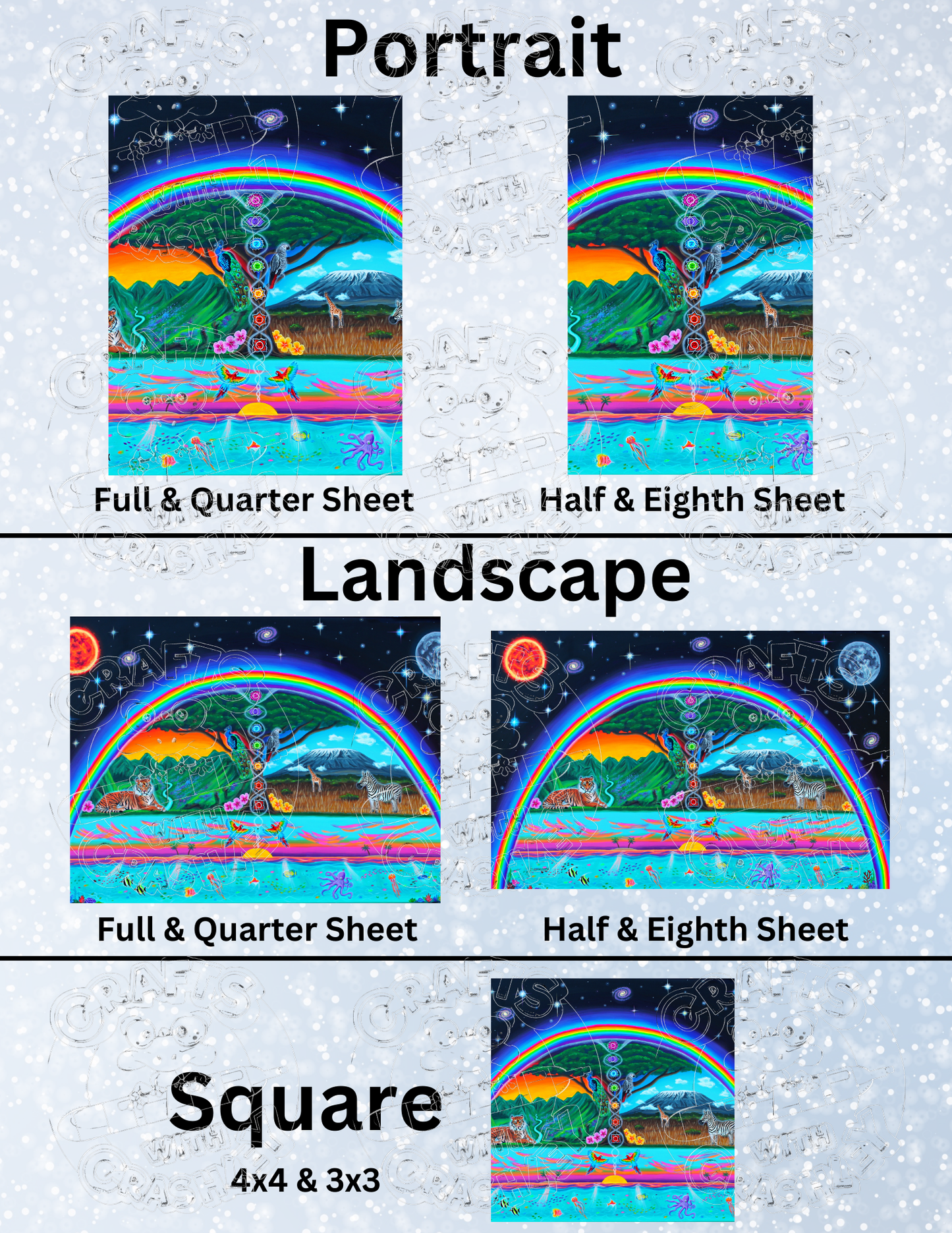 "Bliss of Life" by ©Becca Tindol Premium Decorative Release Papers for Diamond Painting