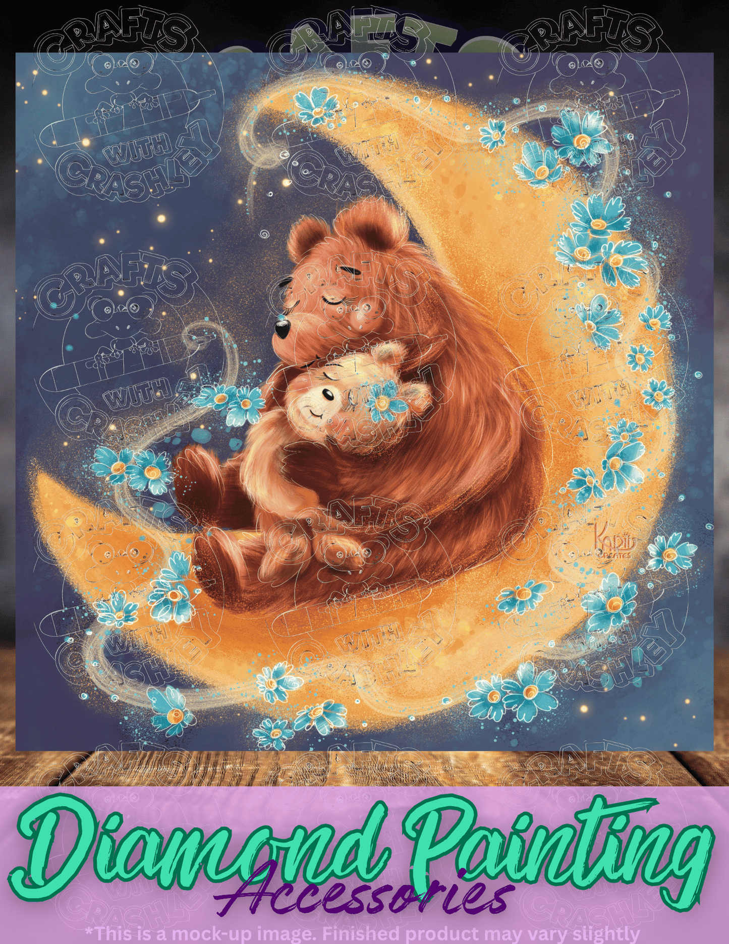 "Mama Bear" by ©Karii Creates Premium Accessories for Diamond Painting