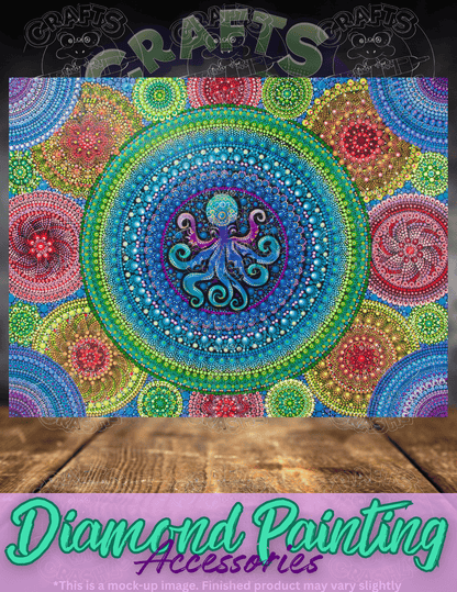 "Octopus" by ©Deborah Malcolm Premium Accessories for Diamond Painting